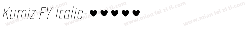 Kumiz FY Italic字体转换